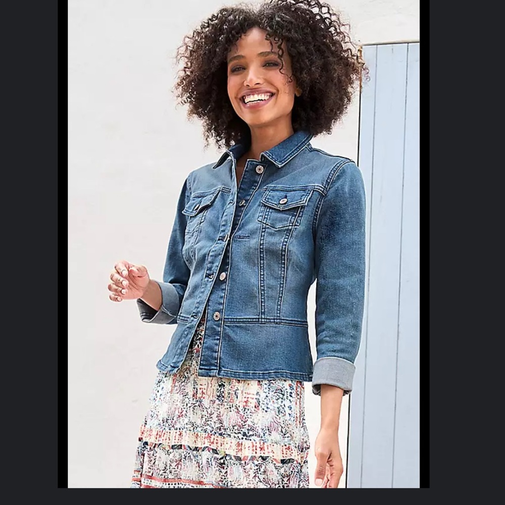 INC chic Blue Denim Jacket
